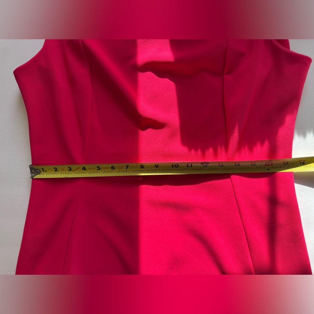 Calvin Klein Vibrant Hot Pink Midi Dress Size 14 - Picture 7 of 8